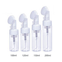 Botol Kosong Pembersih Wajah Berbusa 8oz 60ml 50ml 120ml 200ml 250ml Dispenser Sabun Plastik PET Bulat 150ml Botol Pompa Busa