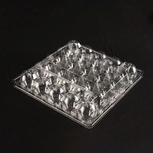 25 Holes Clear <b>Plastic</b> Egg <b>Tray</b> Medium Size Clear <b>Plastic</b> Egg Cartons Free Samples - Product Image 1