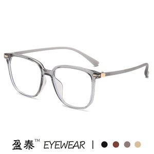 แว่นตา Yingtai TR90 ทรงสี่เหลี่ยม กรอบเต็ม ป้องกันแสงสีฟ้า สำหรับทุกเพศ เลนส์ใส แฟชั่นทันสมัย - Product Image 2