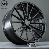 Jantes de voiture pour passagers Maxtera forgées sur mesure, style CF4, noir mat, pour BMW, VW, Audi RS3, Corvette, Mustang, GT-R, 370Z, Supra, jantes en alliage