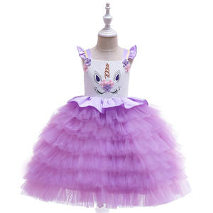 Vestido <span class=keywords><strong>de</strong></span> tutú <span class=keywords><strong>de</strong></span> unicornio para niñas, con flores <span class=keywords><strong>de</strong></span> satén, arcoíris pastel, disfraz <span class=keywords><strong>de</strong></span> princesa para fiesta <span class=keywords><strong>de</strong></span> cumpleaños, Halloween, para niños - Product Image 4