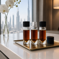 Vente en gros de flacons d'huile essentielle de 1,5 ml, flacon en verre à fond conique, col à vis, échantillon de parfum, mini-contenant, approvisionnement en vrac