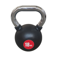 Kettlebell en caoutchouc acier 14KG 20KG de poids libres de forme physique à la maison d'approvisionnement d'usine