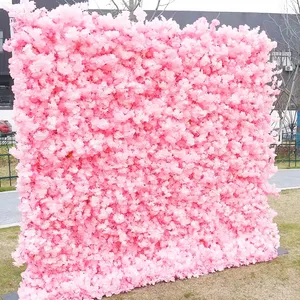 Su misura 3D /5D muro di fiori di ciliegio fiore di protezione ambientale decorazione murale