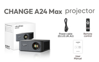 Vevshao Auto Focus Zero 3 A24Max Full HD Wifi Projecteur intelligent 1080P WiFi 4K Projecteur vidéo LCD LED pour cinéma maison