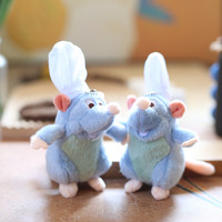 Vente chaude Mignon Rat de Cuisine En Peluche Pendentif Poupée Sac À Dos Accessoires Suspendus Souris En Peluche Porte-clés