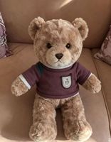 Ours en peluche personnalisé super doux rempli de nanoparticules, vêtu d'un pull rayé coloré, jouet 31-50cm, unisexe, ours à habiller OEM
