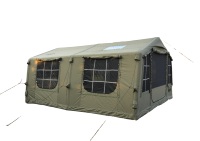 Tente portable Chuandong à ouverture automatique rapide, double couche, imperméable, en coton et PVC, quatre saisons, 17,28 m²