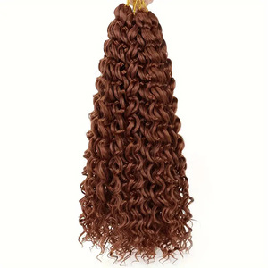 Perruque synthétique longue bouclée avec dentelle frontale, raie au milieu, colorée, résistante à la chaleur, pour femmes européennes et américaines, fabriquée à la machine, vente en gros - Product Image 1