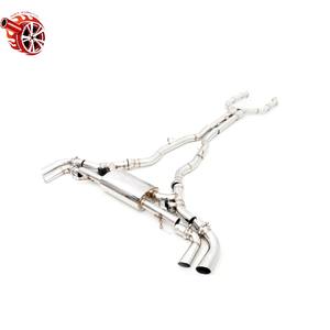 <span class=keywords><strong>BMW</strong></span> X5 3.0T 45E Tambour unique hybride en acier inoxydable avec doubles soupapes et <span class=keywords><strong>quatre</strong></span> sorties aux extrémités centrale et arrière - Product Image 2