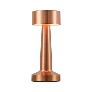 Modern Copper Table Lamp E27 LED Dimmable <b>Touch</b> Control 3000K Warm <b>Light</b> Minimalist Design for Bedroom Decor - Product Image 1