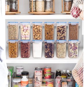 Wholesale BPA-Free Air Tight Plastic Storage Bins & Boxes Food Containers Dispenser Jar Set Organize & Store Food Efficiently - Product Image 5