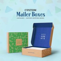 Boîte d'expédition en carton ondulé E Flute en gros, personnalisée avec logo, emballage minimaliste pour bijoux, pelliculage mat, revêtement UV