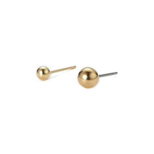 Pernos para pendientes con cuentas de color blanco K y argollas colgantes redondas de 4, 5 y 6 mm, accesorios de joyería para pendientes DIY - Product Image 5