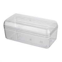 Contenants alimentaires rectangulaires miniatures en plastique transparent jetables personnalisés en gros pour l'emballage de biscuits, macarons, soda, craquelins et cookies