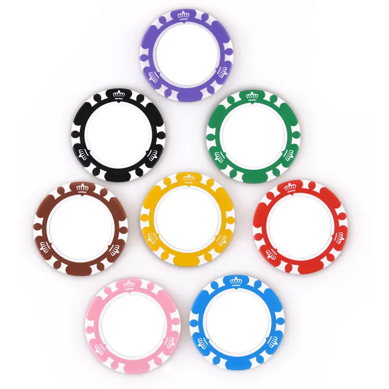 Fiches da poker in ceramica in bianco/adesivi da poker chip/set di fiches da poker ept