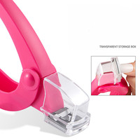 Coupe-ongles professionnel en forme de U pour coupe à 3 voies, en acier inoxydable, pour faux ongles, idéal pour la manucure en salon et la vente en gros