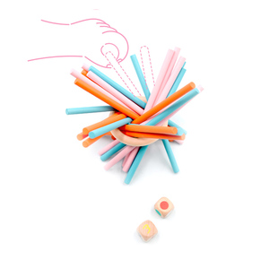 Gioco di Equilibrio Montessori per Bambini con Bastoncini Colorati, Set di Bastoncini in Legno per Attività e <span class=keywords><strong>Giochi</strong></span> Educativi - Product Image 5