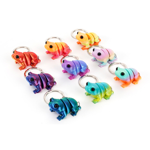 Vashine Llavero de Rana Impreso en 3D, Personalizado OEM, Colorido, de PLA, Ecológico, Regalo para Niños, Decoración, Figura de Acción, Anime - Product Image 4