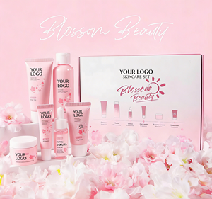 Ensemble de soins de la peau végétalien luxueux <span class=keywords><strong>japonais</strong></span> Sakura en gros, hydratant, anti-âge, renouvellement de la peau, éclaircissant et réparateur - Product Image 4
