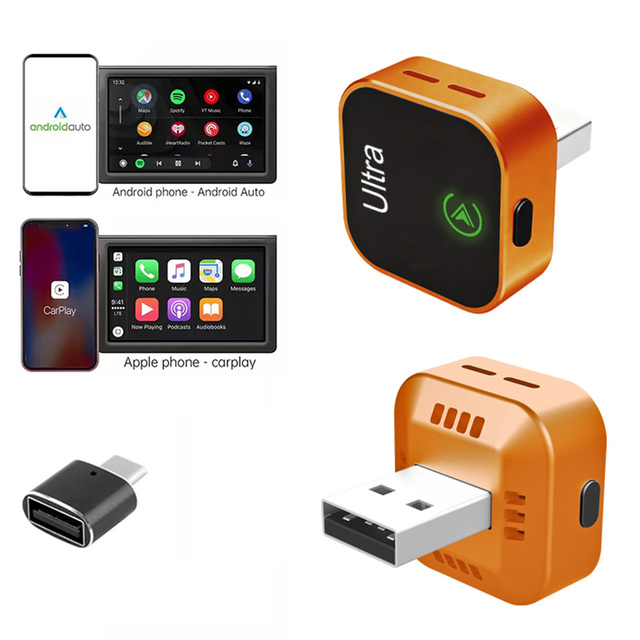 Hot Sell Wireless Carplay Adapter Converts Wired CarPlay to Wireless for All Cars Car Wireless Dongle K12