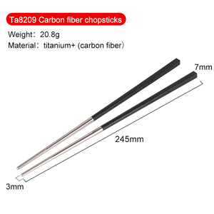 1/5 pares de palillos portátiles de titanio palillos para exteriores vajilla exquisita antideslizante Palillo Chino palillos reutilizables - Product Image 3