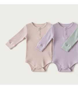 Bộ liền thân mềm mại thân thiện với môi trường cho bé sơ sinh, có khuy, chất liệu cotton hữu cơ tùy chỉnh, quần áo trẻ sơ sinh mới - Product Image 6
