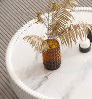 Table basse à panneau rock lumineuse luxe moderne minimaliste nordique salon petit appartement table basse ronde