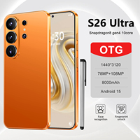 Nuevo Teléfono Inteligente 5G S26 Ultra Desbloqueado, 16GB+1TB, Pantalla HD de 7.3 Pulgadas, Cámara de Belleza de 72+108MP, Android 15, Doble SIM, CDMA, para Juegos