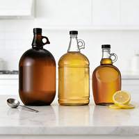 Bouteilles de vin en verre de Californie vides de 50 ml, 100 ml, 1 L, 1,5 L, 2 L, 3 L, 4 L, 5 L, pour brassage, fermentation, décantation, emballage liquide, vente en gros