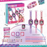 Portable en plastique maison pour enfants habiller jouets de mode bricolage cheveux montres décoration pour filles Type de maquillage