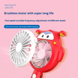 Super Silent Mini USB <strong>Flying</strong> Man <strong>Fan</strong> Portable Handheld Foldable Plastic <strong>Fan</strong> Three Wind Speeds for Students Household Use - Product Image 2