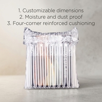 Sac de protection antichoc gonflable à colonnes d'air pour bouteilles de vin en gros