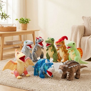Peluche de dinosaure personnalisée, peluche douce de pterosaure, parasaurolophus, spinosaure, ankylosaure, peluche de zoo, cadeau pour enfants, OEM ODM - Product Image 6
