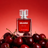 Flacon de parfum de luxe en verre transparent carré de 50 ml, étanche, avec bouchon en cuir et plastique, modèle en stock à faible MOQ pour la vente en gros