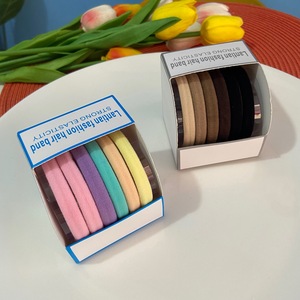 <span class=keywords><strong>2022</strong></span> vente chaude nouvelle <span class=keywords><strong>couleur</strong></span> Macarone haute élastique <span class=keywords><strong>cheveux</strong></span> corde Simple bande de cuir reliure <span class=keywords><strong>cheveux</strong></span> boîte haut de gamme tête corde - Product Image 1