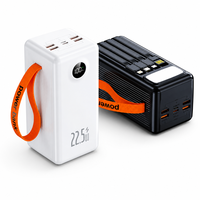 Batterie externe de camping en plein air 100000mAh grande capacité avec câble intégré, chargeur portable durable, charge rapide PD 22.5W, affichage LED