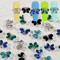 Nouveau Design Manucure Fournitures Papillon Plein Strass 3D DIY Art Charmes pour Ongles Accessoires