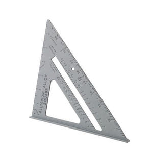 Regla de Ángulo de 45 Grados de Aleación de Aluminio, Regla de Trazado de Ángulos Imperial Multifuncional y Engrosada con Material PS - Product Image 1