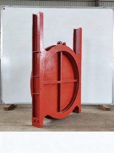 Clapet rond en fonte avec étanchéité bidirectionnelle pour stations de pompage des eaux usées, clapet circulaire en fonte bidirectionnel - Product Image 1