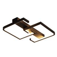 Plafonnier LED Double carré en acrylique au Design nordique moderne, Design créatif, nouveau modèle, idéal pour un couloir, 2022