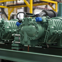 Unité de refroidissement par évaporation à vis simple haute capacité pour températures moyennes et basses, pour congélateurs industriels et entrepôts frigorifiques 20HP~160HP