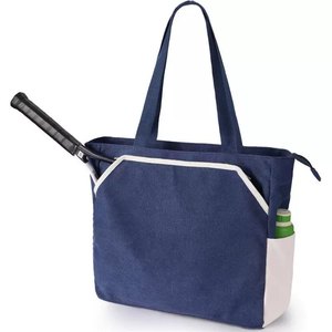 <span class=keywords><strong>Sac</strong></span> de <span class=keywords><strong>sport</strong></span> en toile réutilisable personnalisé pour femmes, grand <span class=keywords><strong>sac</strong></span> de tennis pour raquettes avec logo imprimé - Product Image 1