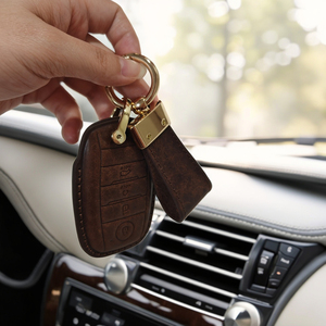 Cho Kia Sportage Cerato Optima K3 K5 Sorento niro LX EX phụ kiện da nâu xe <span class=keywords><strong>Key</strong></span> trường hợp bìa - Product Image 2