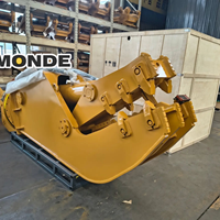 MONDE Concasseur à mâchoires de précision pour usage municipal, attache d'excavatrice, pour le traitement des déchets de béton sur chantier