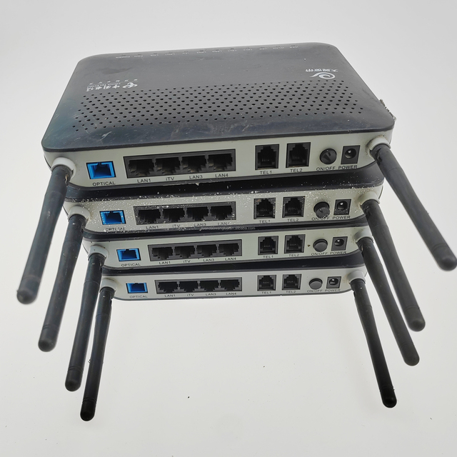 Used HW HG8245 GPON/EPON ONU 4Ge LAN Wireless 300M Fiber Optic Modem