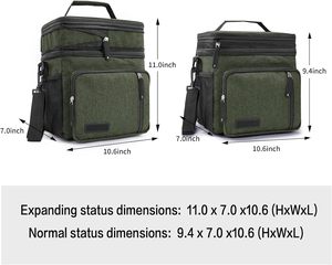 Free sample Luxury Sublimation Reusable Waterproof Insulated Food Lunch Bag with Customized Logo for Leakproof Cooler Bag - Product Image 2