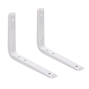 Étagère murale robuste blanche, étagères flottantes, supports d'étagères triangulaires pour magasins - Product Image 5