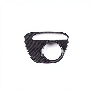 Accessoires intérieurs de voiture en fibre de carbone véritable de haute qualité pour Ferrari 458 2011-2016, décoration du bouton de commande VDA de la console centrale - Product Image 1