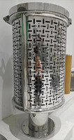 Poubelles perforées en acier inoxydable pour les stations de métro et les aéroports